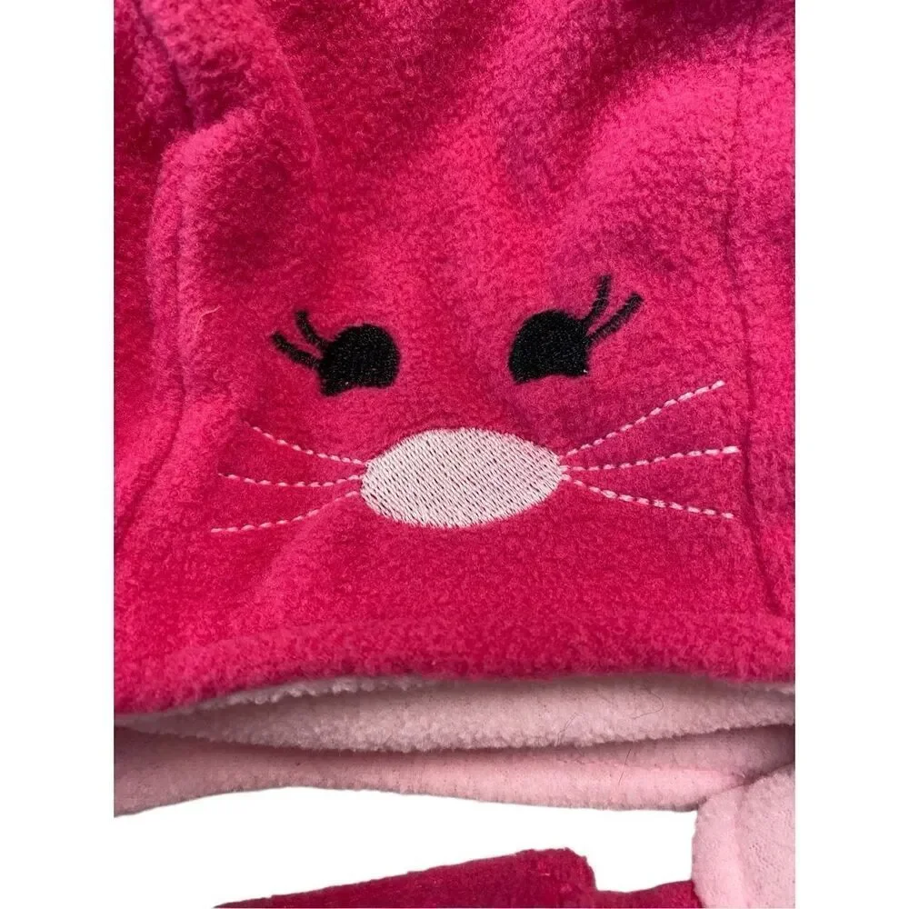 Nwt Childrens Place Infant Bunny Rabbit Fleece Winter Hat 6-12 Months Baby